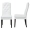 Baxton Studio White Faux Leather Button-Tufted Nail heads Trim Dining Chair 120-6601 - alternate 4